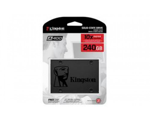 Твердотельный диск 240GB Kingston SSDNow A400, 2.5", SATA III, [R/W - 500/350 MB/s]